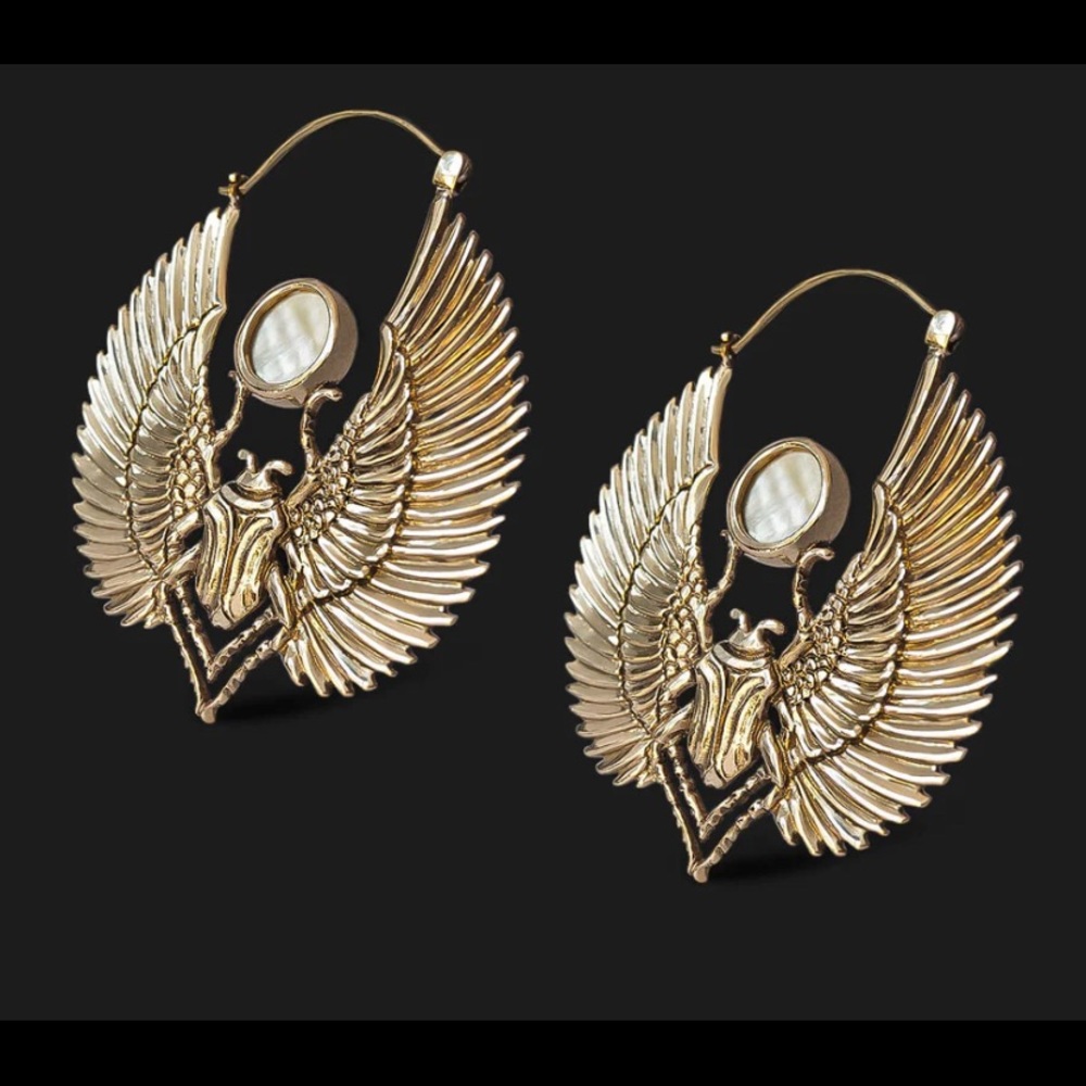 Qaela Scarab Earrings